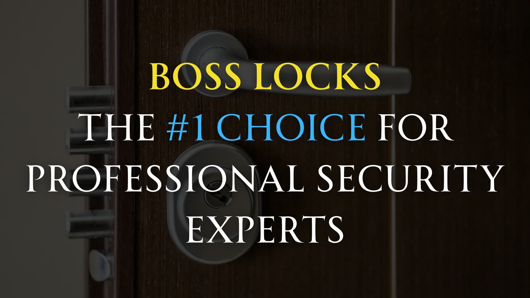 Boss Locks: The #1 Choice for Professional Security Experts